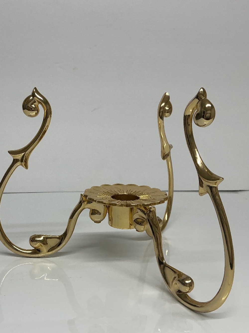Partylite Candle Holder Gold Brass Color